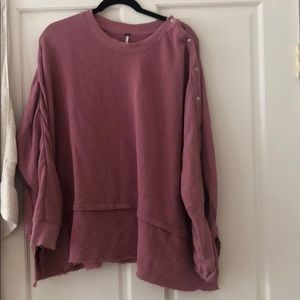 Free people pink sweater